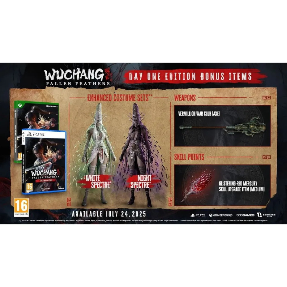 Игра Wuchang: Fallen Feathers (PS5) б\у, Субтитры на русском