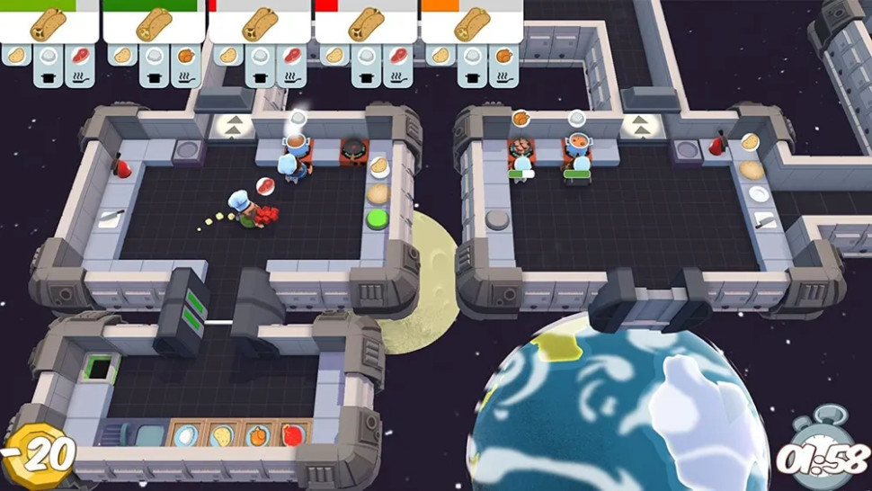 Игра Overcooked + Overcooked 2 (Nintendo Switch) б\у, Полностью на английском