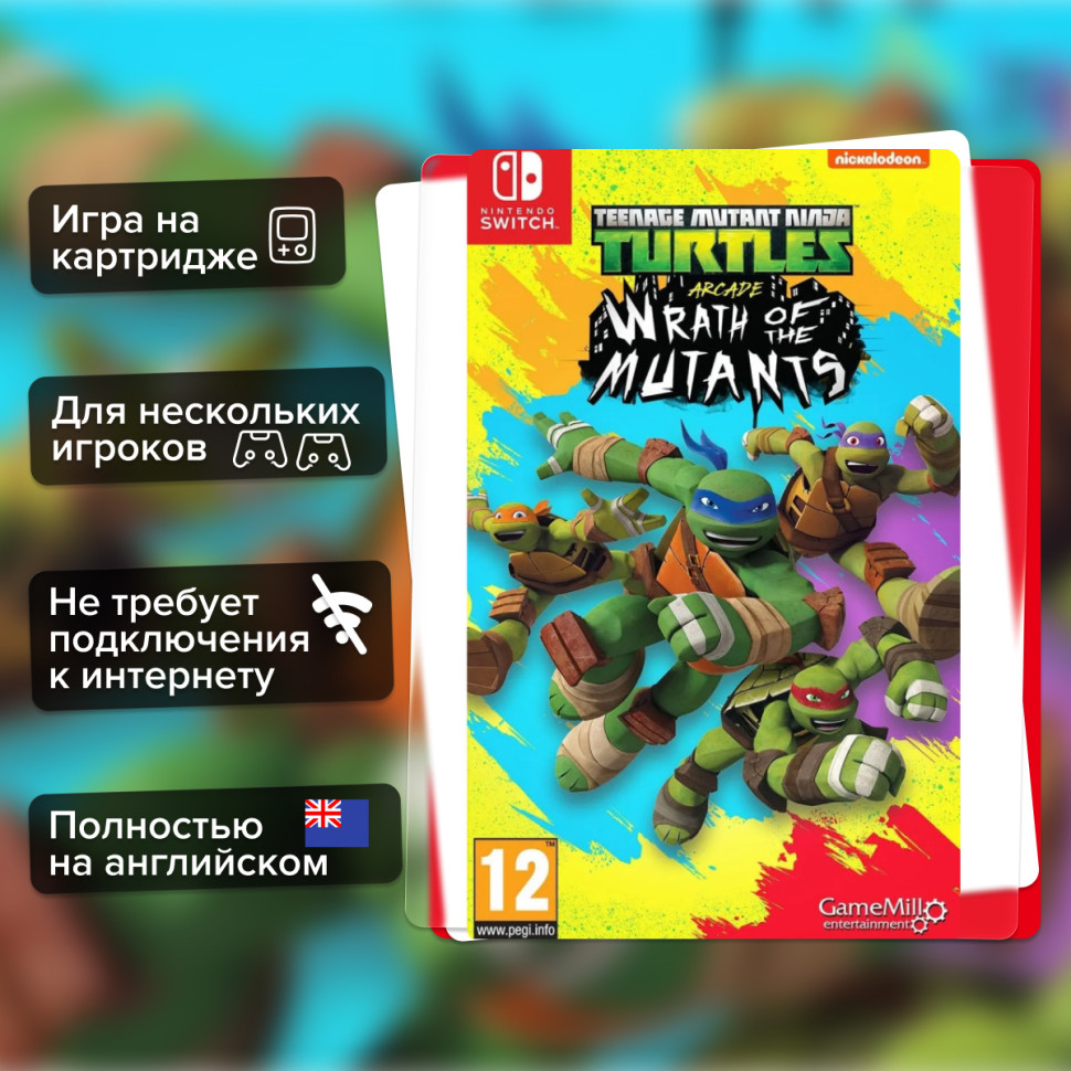 Игра Teenage Mutant Ninja Turtles Arcade: Wrath of the Mutants (Nintendo Switch) Полностью Английский купить за 1899.0000