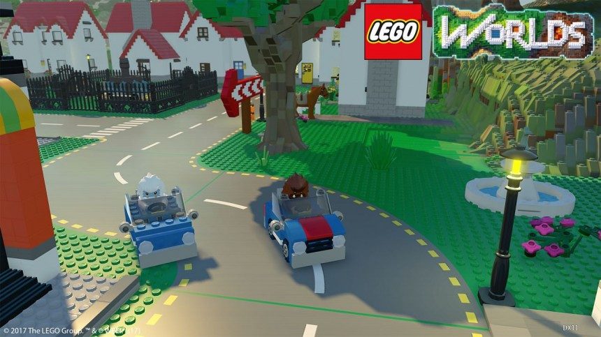 Игра LEGO Worlds (PS4) б/у, Полностью Русский