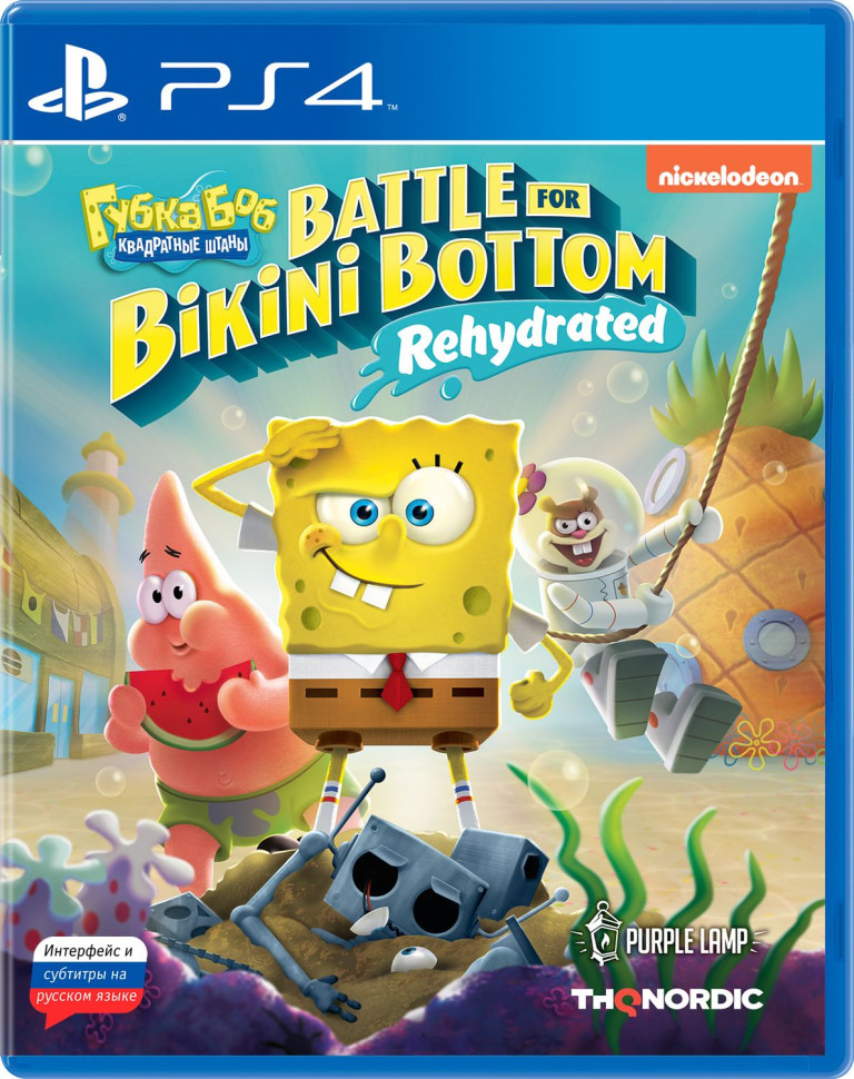 Игра SpongeBob SquarePants: Battle For Bikini Bottom – Rehydrated (PS4) б/у, Русские Субтитры купить за 1399.0000