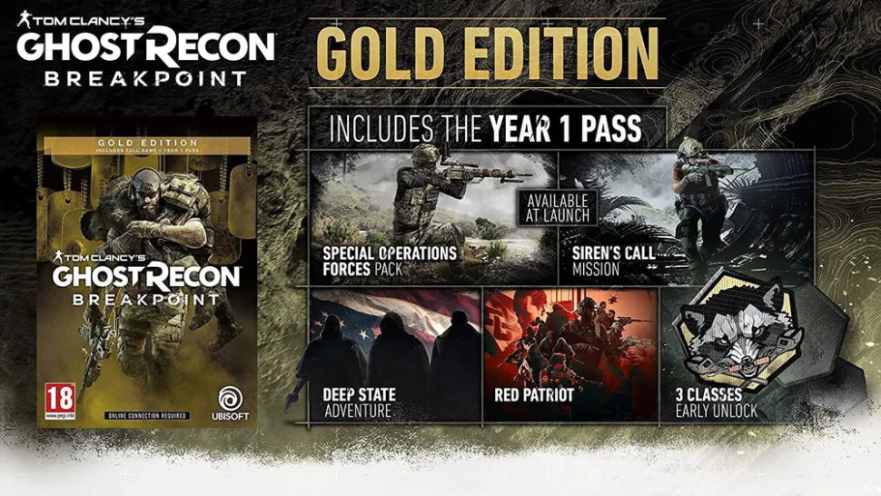 Игра Tom Clancy's Ghost Recon Breakpoint Gold (PS4) Полностью Русский