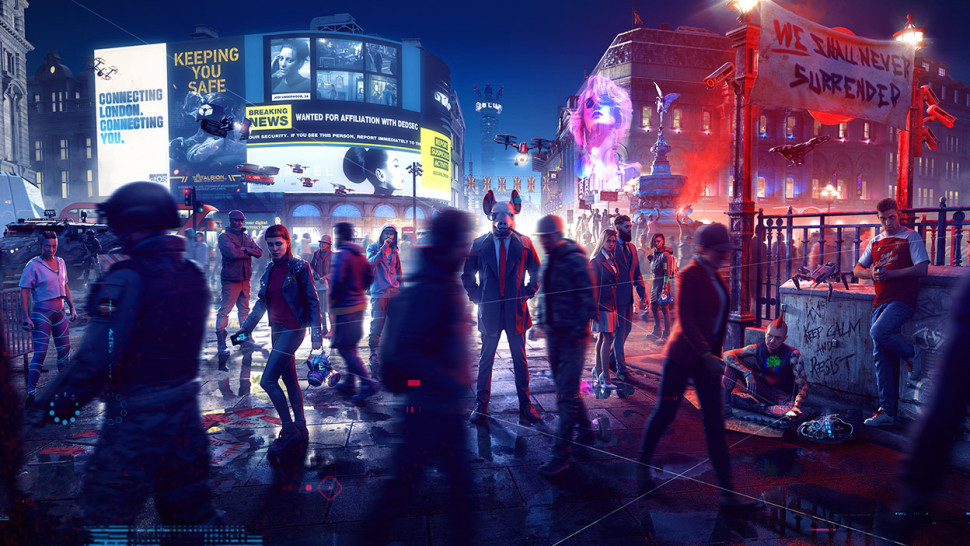 Игра Watch Dogs Legion (Xbox one) б/у, Полностью Русский
