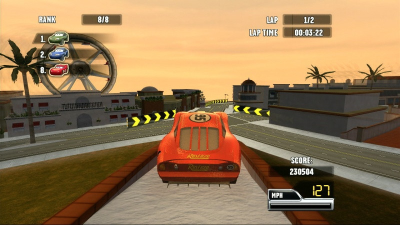 Игра Тачки: Race O Rama (Xbox 360) б/у, Полностью Английский
