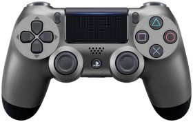 Геймпад (Джойстик) для PS4 V2 Steel Black (Replica)