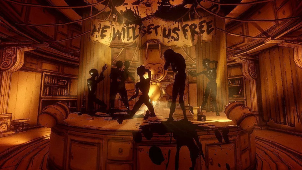 Игра Bendy and the Ink Machine (PS4) б/у, Полностью Английский