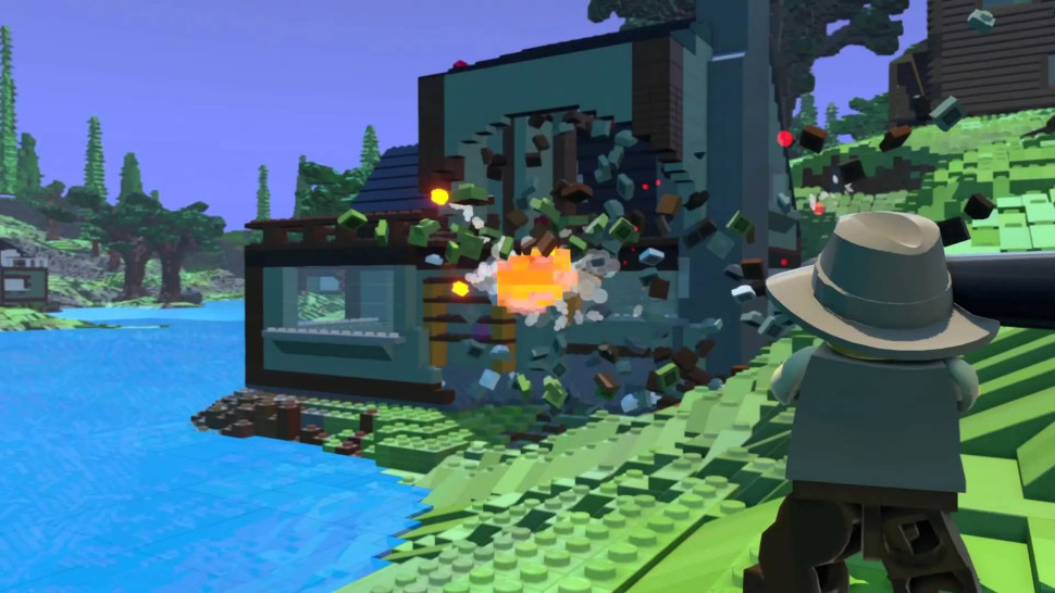 Игра LEGO Worlds (PS4) Англ. б/у, Полностью Английский