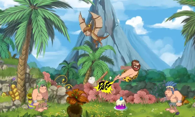 Игра New Joe & Mac - Caveman Ninja  T-Rex Edition (Nintendo Switch) б/у, Русские Субтитры