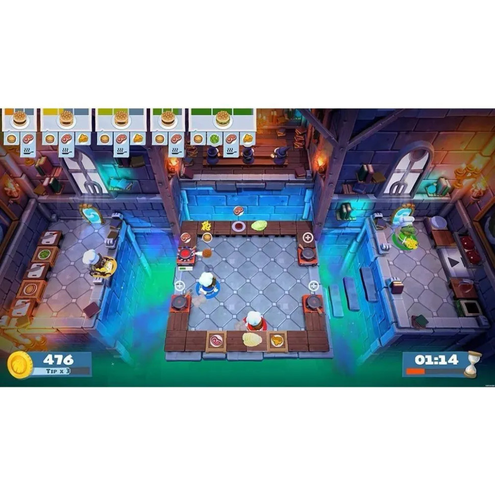 Игра Overcooked! 2 (PS4) б\у, Полностью на английском
