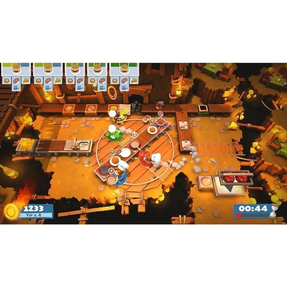 Игра Overcooked! 2 (PS4) б\у, Полностью на английском
