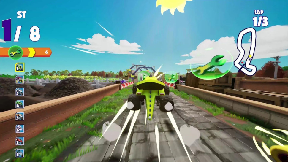Игра Blaze and the Monster Machines: Axle City Racers (Nintendo Switch) б\у, Субтитры на русском