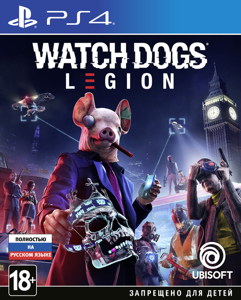 Игра Watch Dogs: Legion (PS4) б/у, Полностью Русский