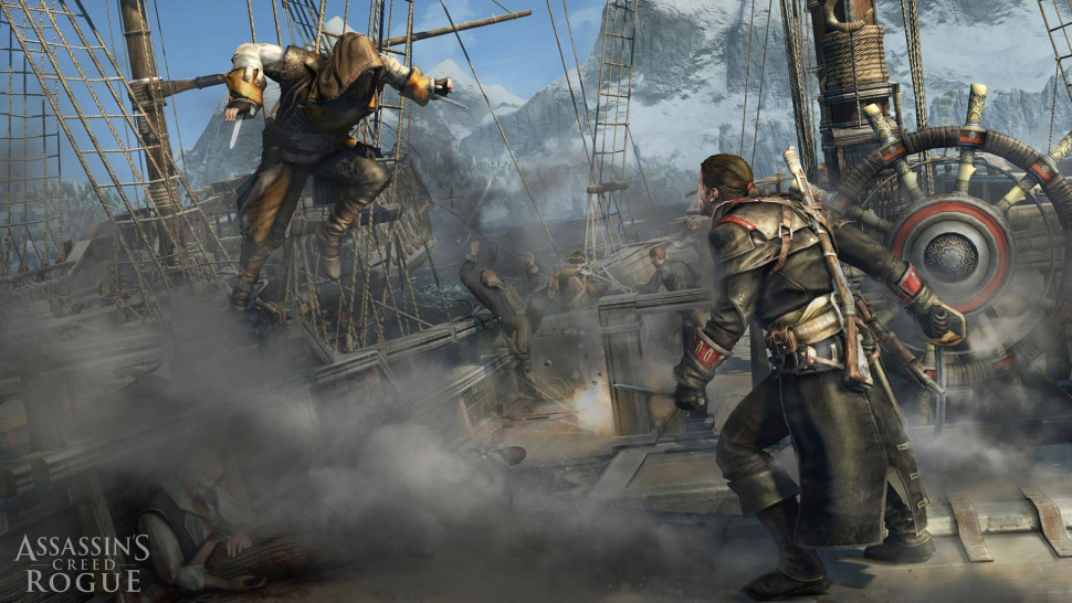 Игра Assassin's Creed: Изгой. Обновленная версия (PS4) б/у, Полностью Русский