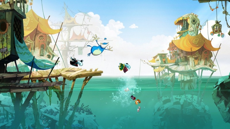 Игра Rayman Origins (Xbox 360) Classics б/у, Полностью Русский