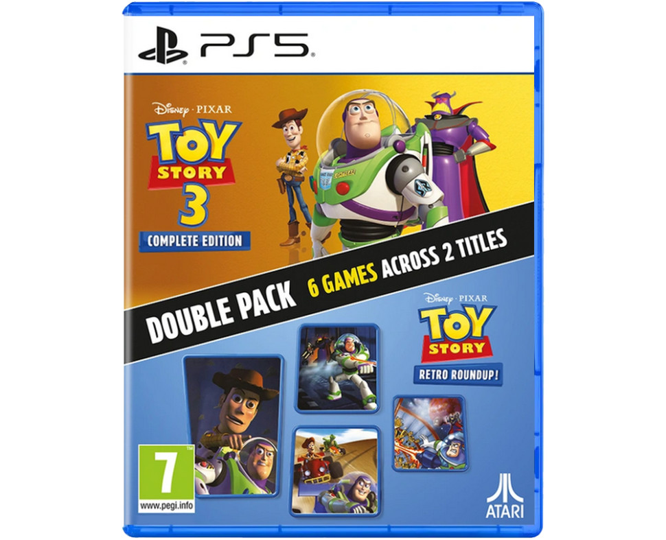 Игра Toy Story Retro Roundup! + Toy Story 3 Complete Edition Double Pack (PS5) б\у, Субтитры на русском