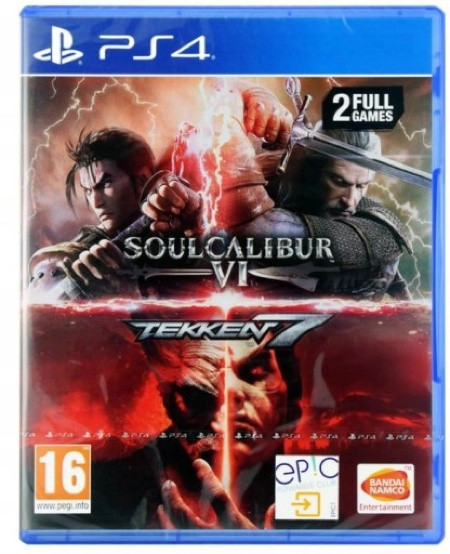 Игра Tekken 7 + SoulCalibur VI (PS4) б/у, Русские Субтитры