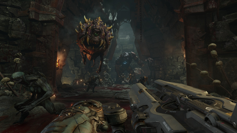 Игра Doom (PS4) б/у, Полностью Русский