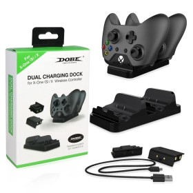 Зарядная станция + 2 аккумулятора Dobe Dual Charging Dock (Xbox One)