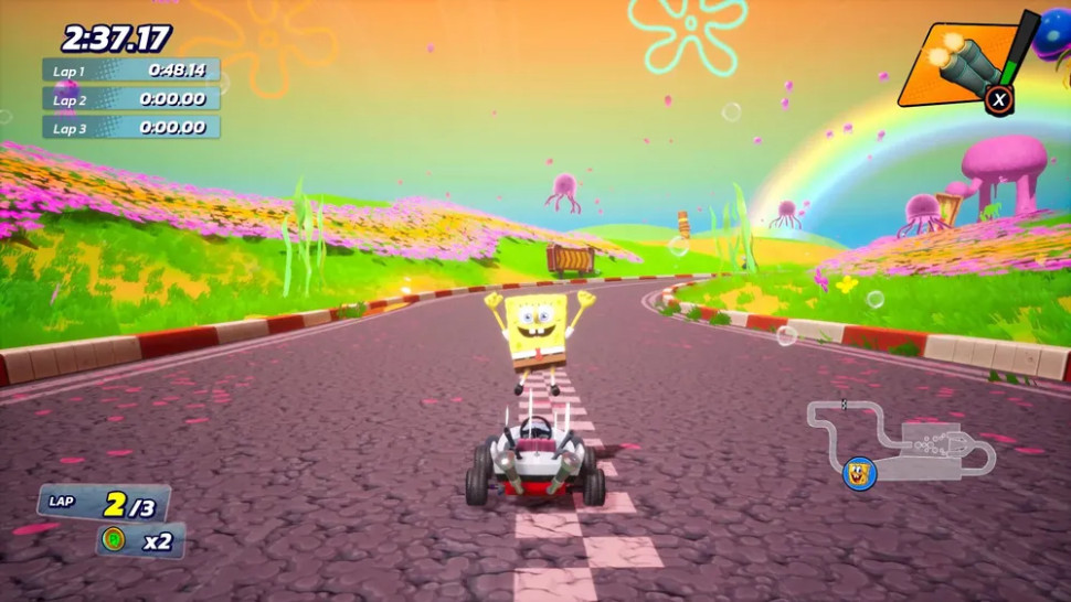 Игра Nickelodeon Kart Racers 3 Slime Speedway (PS5) б\у, Полностью на Английском