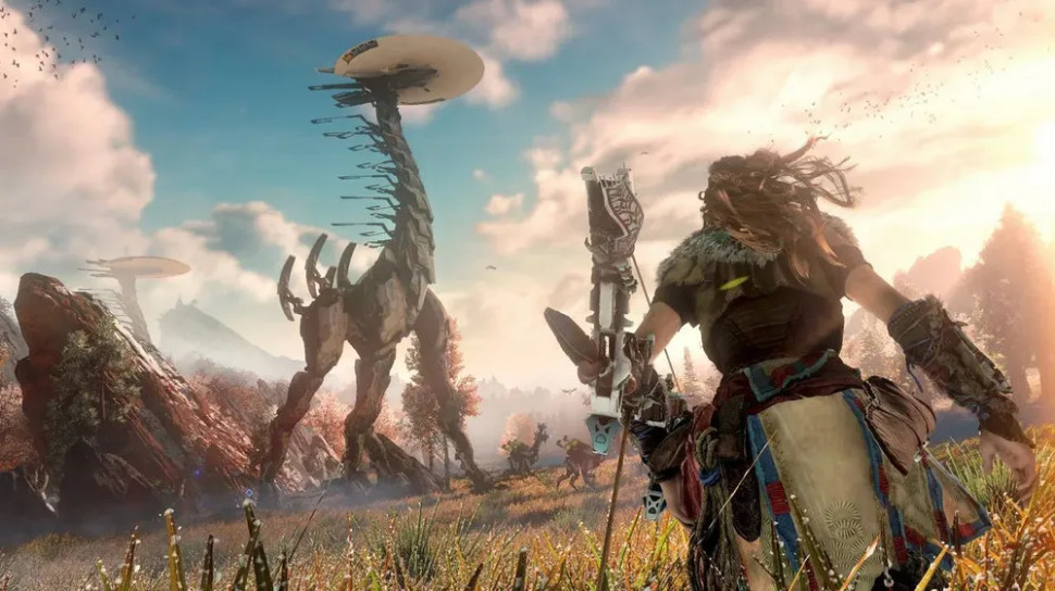 Игра Horizon Zero Dawn Remastered (PS5) б\у, Полностью На Русском