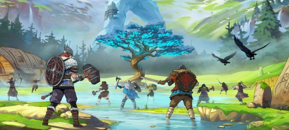 Игра Tribes of Midgard - Deluxe Edition (PS4) б/у, Полностью Английский