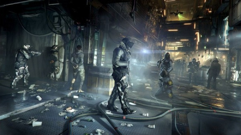 Игра Deus Ex: Mankind Divided day one edition (PS4) б/у, Полностью Русский