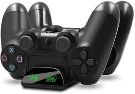 Зарядная станция для 2-х геймпадов PS4 с функцией индикации заряда IPLAY