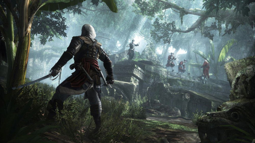 Игра Assassin's Creed 4 (IV) Black Flag (PS4) б/у, Полностью Русский