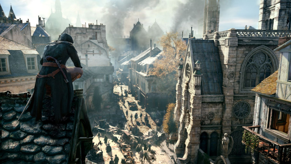 Игра Assassin's Creed: Единство (Xbox one) б/у, Полностью Русский