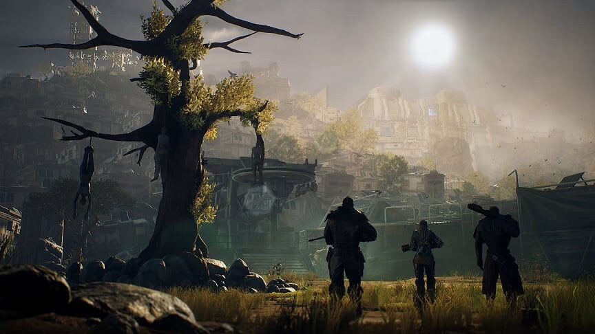 Игра Outriders. Day One Edition (PS4) б/у, Полностью Русский