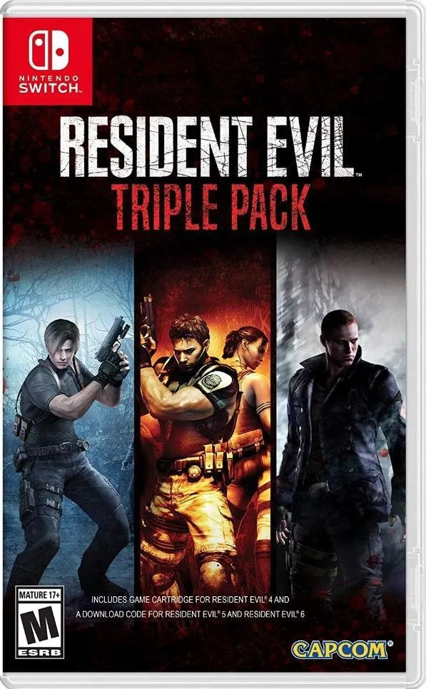 Игра Resident Evil Triple Pack (Resident Evil 4, 5, 6) (Nintendo Switch) Полностью на английском