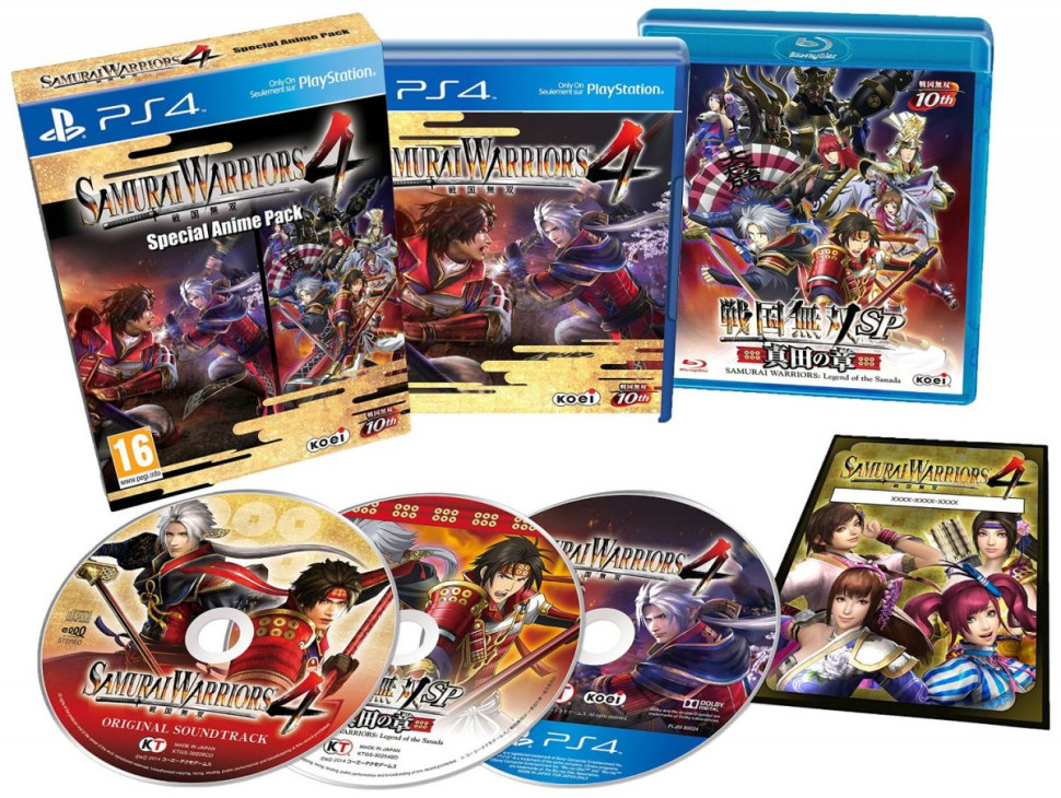 Игра Samurai Warriors 4 Special Anime Pack (PS4) б/у, Русские Субтитры