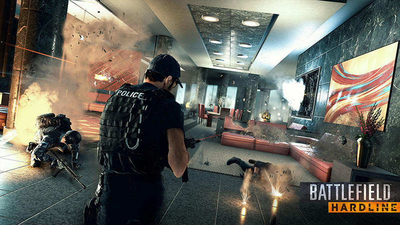 Игра Battlefield Hardline (Xbox 360) б/у, Полностью Русский