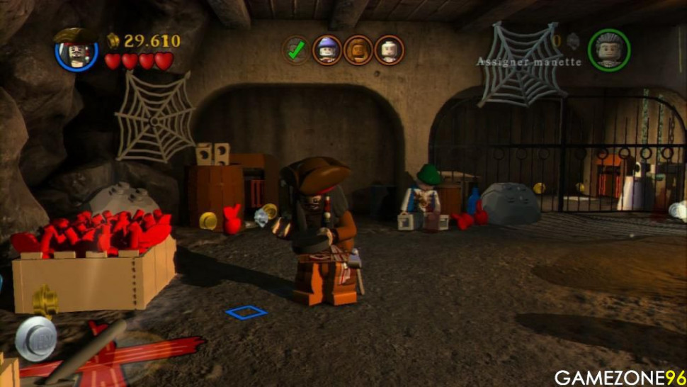 Игра LEGO Пираты Карибского моря (PS3) б/у, Полностью на английском