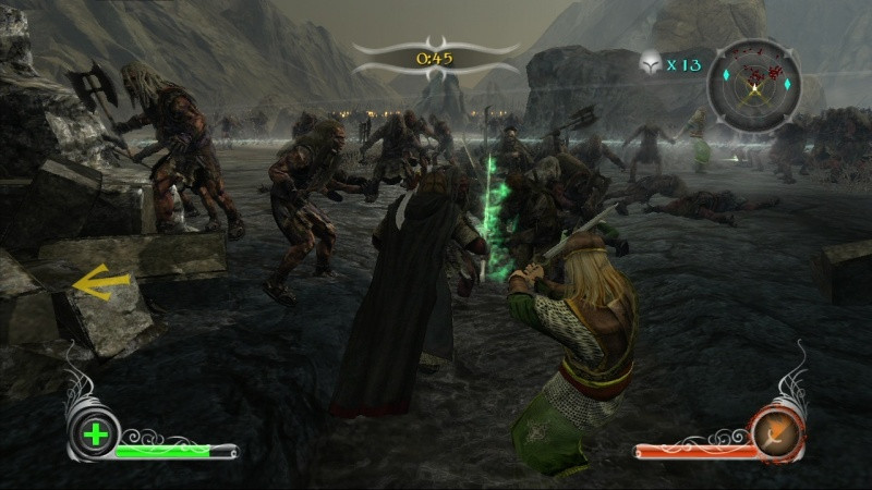 Игра Властелин Колец: Противостояние (Xbox 360) б/у, Полностью Английский