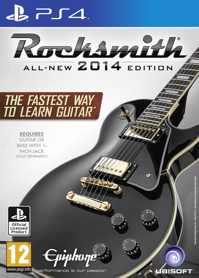 Игра Rocksmith 2014 + Кабель для электрогитары (PS4) б/у, Полностью Английский купить за 4499.0000