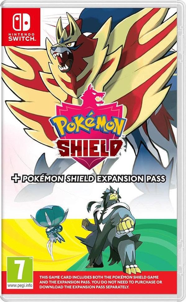Игра Pokemon Shield + Expansion Pass (Nintendo Switch) б/у, Полностью Английский