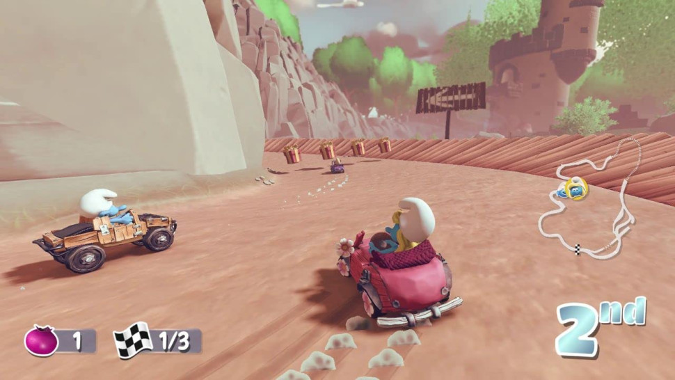 Игра Smurfs Kart (PS4) б\у, Русские Субтитры