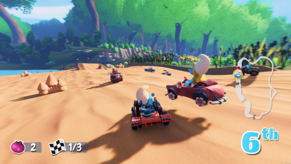 Игра Smurfs Kart (PS4) б\у, Русские Субтитры