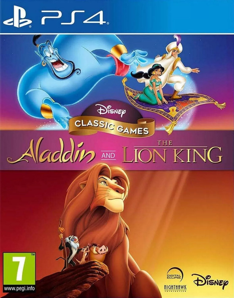 Игра Disney Classic Games: Aladdin and The Lion King (PS4) Полностью Английский