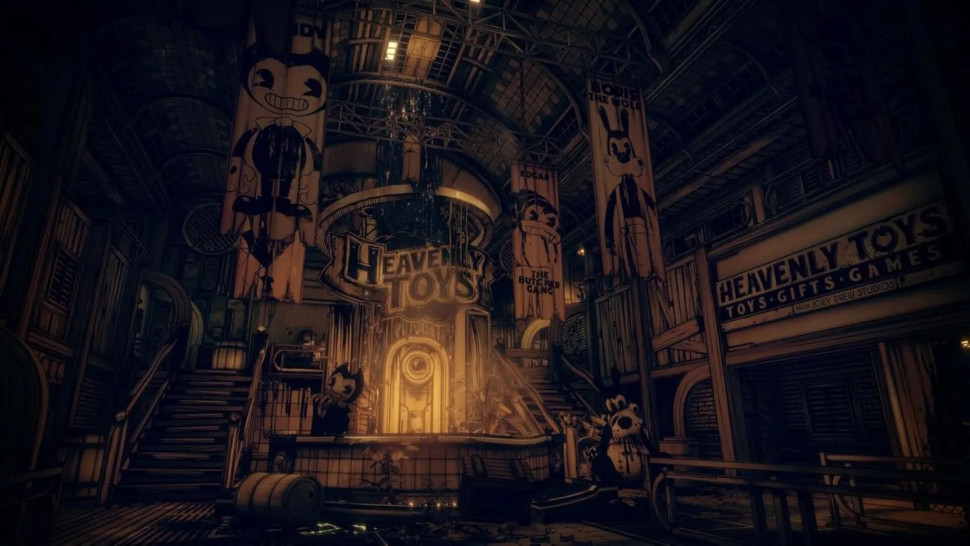 Игра Bendy Double Pack: Ink Machine & Dark Revival (PS5) б\у, Субтитры на русском