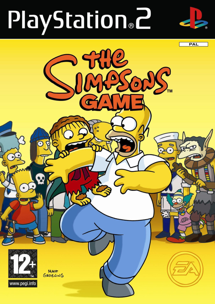 Игра The Simpsons Game (PS2) б/у, Русские Субтитры купить за 1499.0000