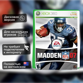 Игра Madden NFL 07 (Xbox 360) б/у, Полностью Английский