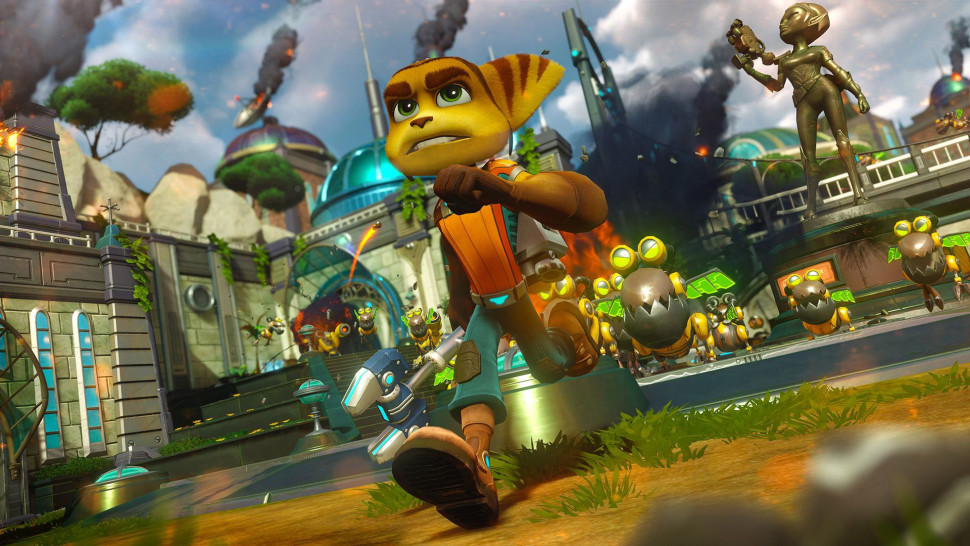 Игра Ratchet & Clank (PS4) б/у, Полностью Русский